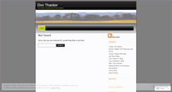 Desktop Screenshot of donthacker.wordpress.com
