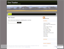 Tablet Screenshot of donthacker.wordpress.com