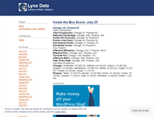 Tablet Screenshot of lynxdata.wordpress.com