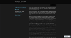 Desktop Screenshot of businessjournalist.wordpress.com