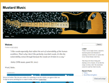 Tablet Screenshot of mustardmusic.wordpress.com
