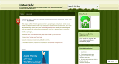 Desktop Screenshot of datoverde.wordpress.com