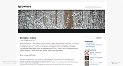 Desktop Screenshot of igrowlove.wordpress.com