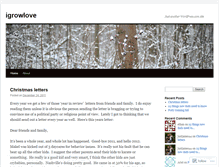 Tablet Screenshot of igrowlove.wordpress.com