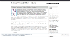 Desktop Screenshot of mothersoflostchildren.wordpress.com