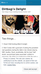 Mobile Screenshot of dirtbagsdelight.wordpress.com