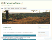 Tablet Screenshot of lymphomajourney.wordpress.com