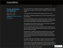 Tablet Screenshot of curingaddiction.wordpress.com
