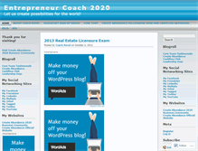 Tablet Screenshot of coachrovel.wordpress.com