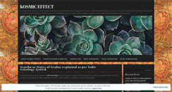 Desktop Screenshot of kosmiceffect.wordpress.com