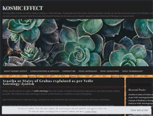 Tablet Screenshot of kosmiceffect.wordpress.com