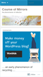 Mobile Screenshot of courseofmirrors.wordpress.com