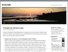 Tablet Screenshot of hivernale.wordpress.com