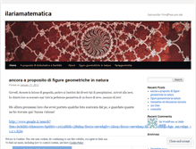 Tablet Screenshot of ilariamatematica.wordpress.com