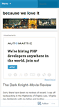 Mobile Screenshot of becauseweloveit.wordpress.com