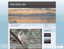 Tablet Screenshot of natureguidesbc.wordpress.com
