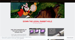 Desktop Screenshot of downthelegalrabbithole.wordpress.com