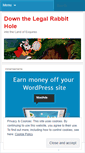 Mobile Screenshot of downthelegalrabbithole.wordpress.com