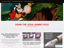 Tablet Screenshot of downthelegalrabbithole.wordpress.com