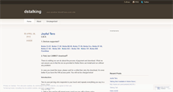 Desktop Screenshot of dstalking.wordpress.com