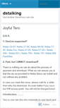 Mobile Screenshot of dstalking.wordpress.com