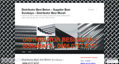 Desktop Screenshot of distributorbesimurah.wordpress.com