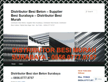 Tablet Screenshot of distributorbesimurah.wordpress.com