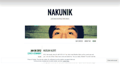 Desktop Screenshot of nakunik.wordpress.com