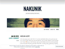 Tablet Screenshot of nakunik.wordpress.com