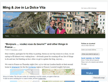Tablet Screenshot of mingjoe.wordpress.com