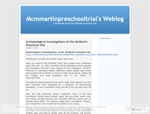 Tablet Screenshot of mcmmartinpreschooltrial.wordpress.com