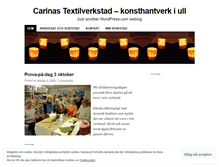 Tablet Screenshot of carinastextilverkstad.wordpress.com