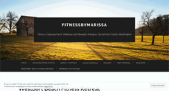 Desktop Screenshot of fitnessbymarissa.wordpress.com
