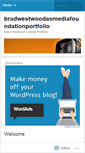 Mobile Screenshot of bradwestwoodasmediafoundationportfolio.wordpress.com