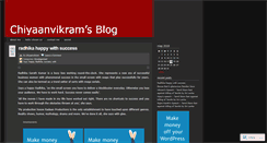 Desktop Screenshot of chiyaanvikram.wordpress.com