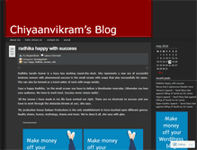 Tablet Screenshot of chiyaanvikram.wordpress.com