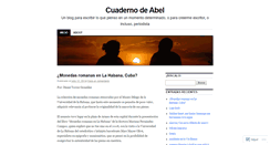 Desktop Screenshot of abelcuba.wordpress.com