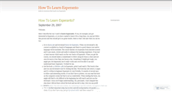 Desktop Screenshot of learnesperanto.wordpress.com