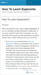 Mobile Screenshot of learnesperanto.wordpress.com
