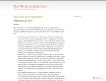 Tablet Screenshot of learnesperanto.wordpress.com