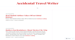 Desktop Screenshot of accidentaltravelwriter.wordpress.com