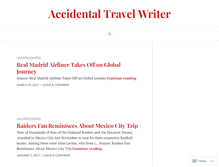 Tablet Screenshot of accidentaltravelwriter.wordpress.com