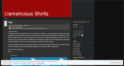 Desktop Screenshot of llamaliciousshirts.wordpress.com