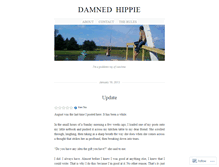 Tablet Screenshot of damnedhippie.wordpress.com