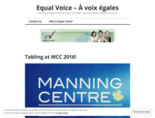 Tablet Screenshot of equalvoiceuottawa.wordpress.com