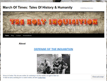 Tablet Screenshot of marchoftimes.wordpress.com