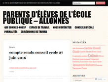 Tablet Screenshot of parentsecoleallonnes.wordpress.com