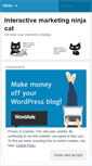 Mobile Screenshot of marketingninjacat.wordpress.com