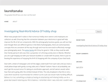 Tablet Screenshot of laureltanaka.wordpress.com