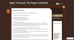 Desktop Screenshot of beginthesound.wordpress.com